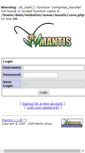 Mobile Screenshot of mantis.sanmax.be